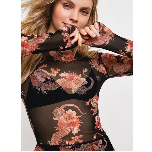 Urban Outfitters Tops - UO dragon mesh top
